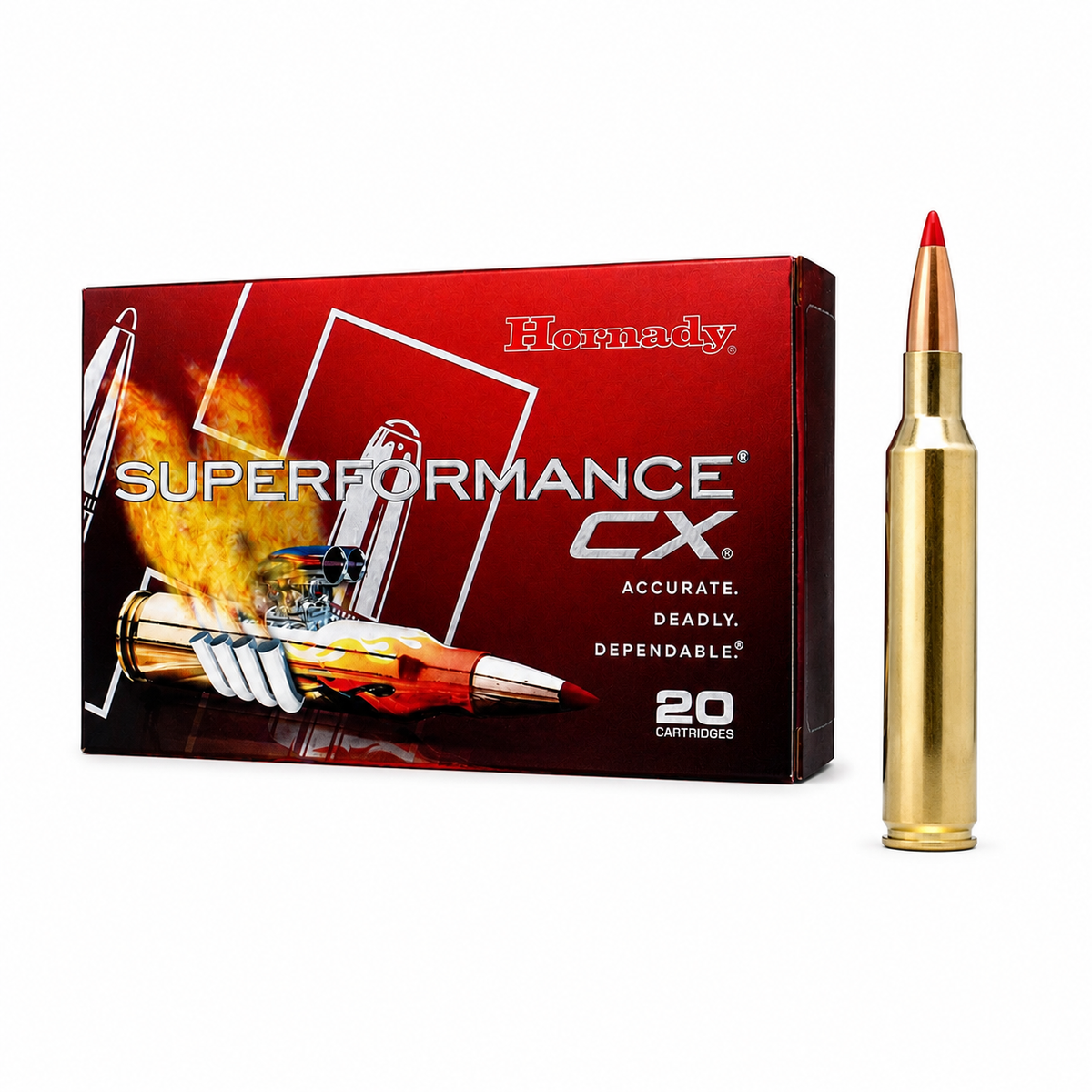 Munición de rifle HORNADY Superformance CX sin plomo