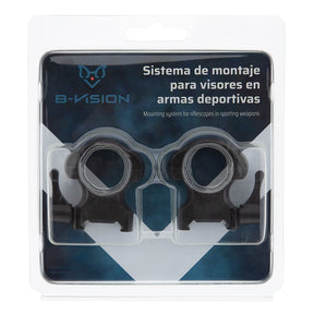 Anillas desmontables de acero 2 tornillos 1″ (25,4 mm) B-Vision Weaver y Picatinny