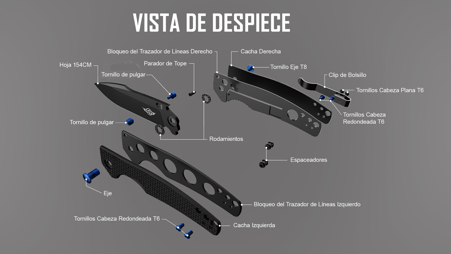 Navaja plegable Oknife Beagle