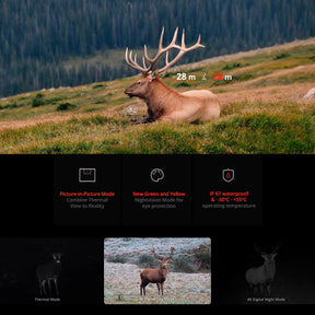 Binocular Multiespectro térmicos con telémetro Hikmicro Habrok 4K HE25L 2.0 + IR 850 940 nm