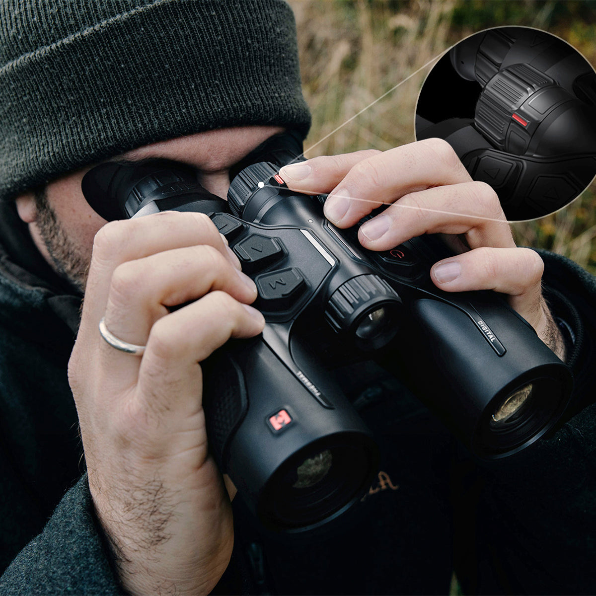 Binocular Multiespectro térmicos con telémetro Hikmicro Habrok 4K HE25L 2.0 + IR 850 940 nm