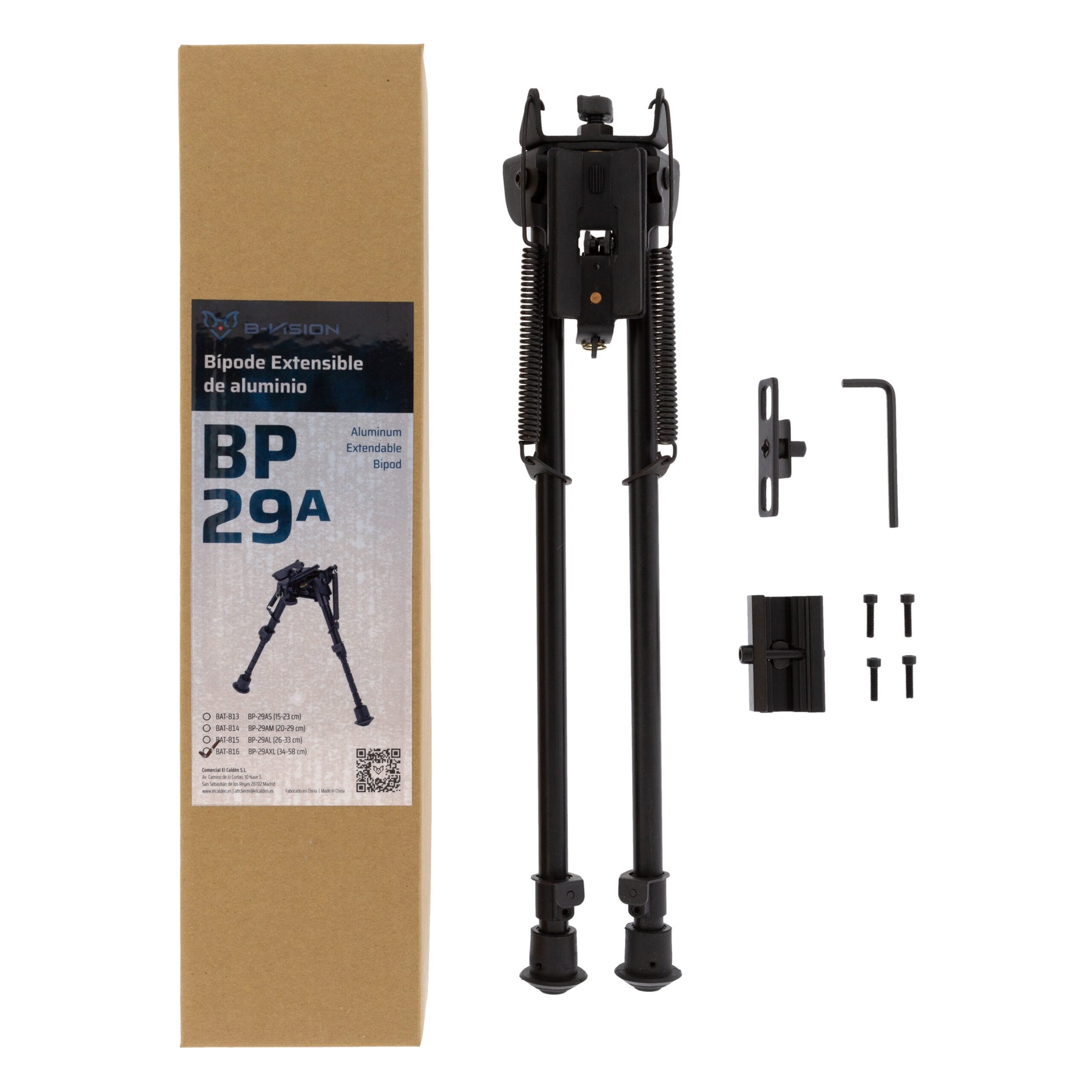 Bípode B-Vision extensible BP-29AXL 34-58 cm