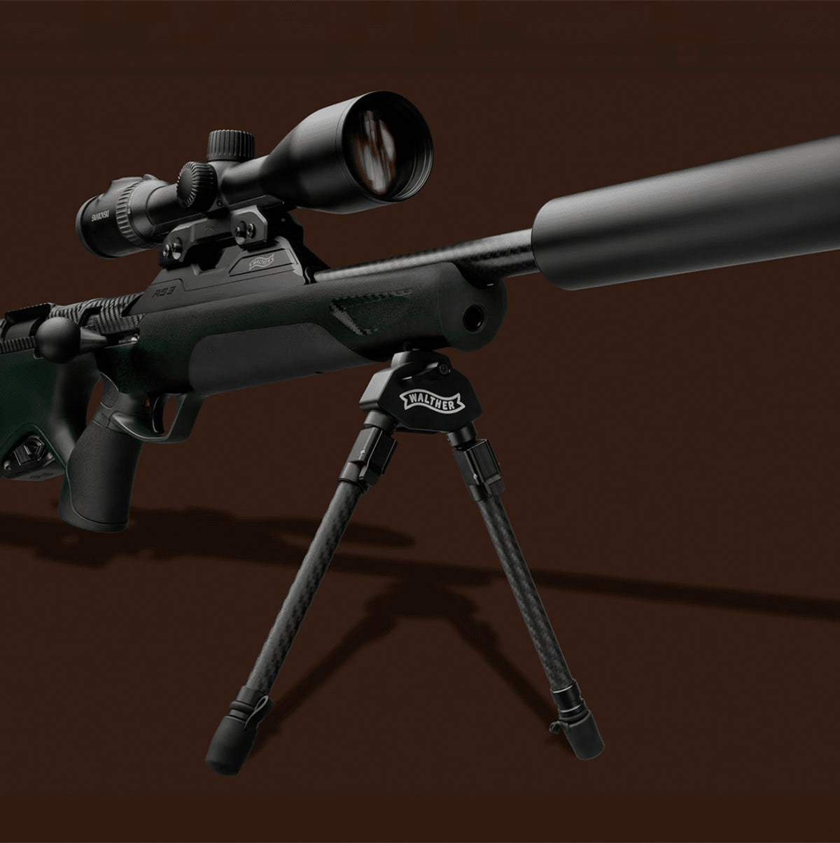 Bípode para Rifle WALTHER RS3 Pro Hunt Tac