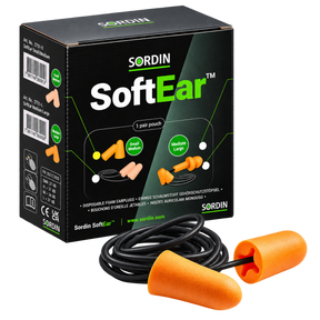Tapones Silicona Sordin Cord Naranja (S/M) (1x100)