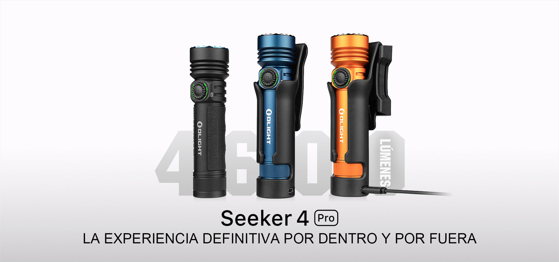 Linterna LED de mano Olight Seeker 4 Pro 4.600 lúmenes