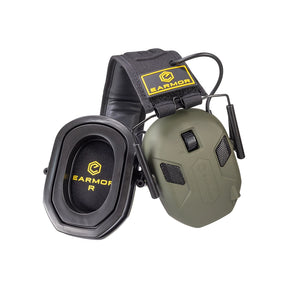 Cascos protección auditiva electrónica Earmor M300X Verde imagen principal