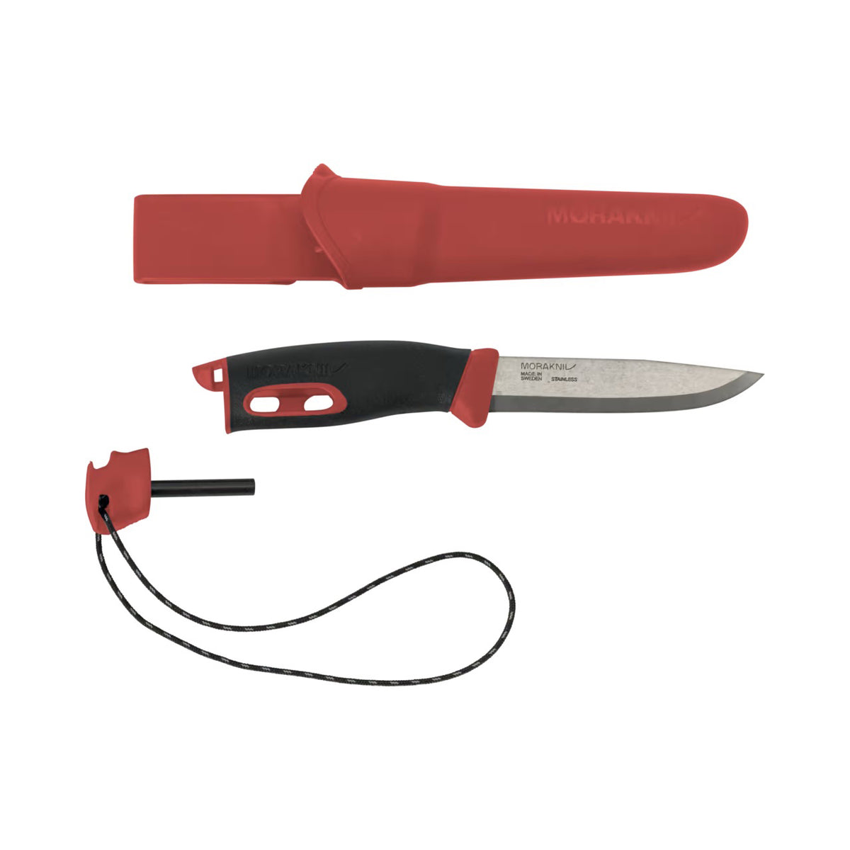 Cuchillo compacto Morakniv Companion Spark (S) en acero inoxidable + Pedernal