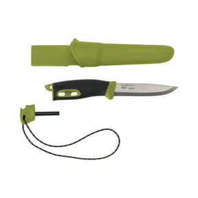 Cuchillo compacto Morakniv Companion Spark (S) en acero inoxidable + Pedernal