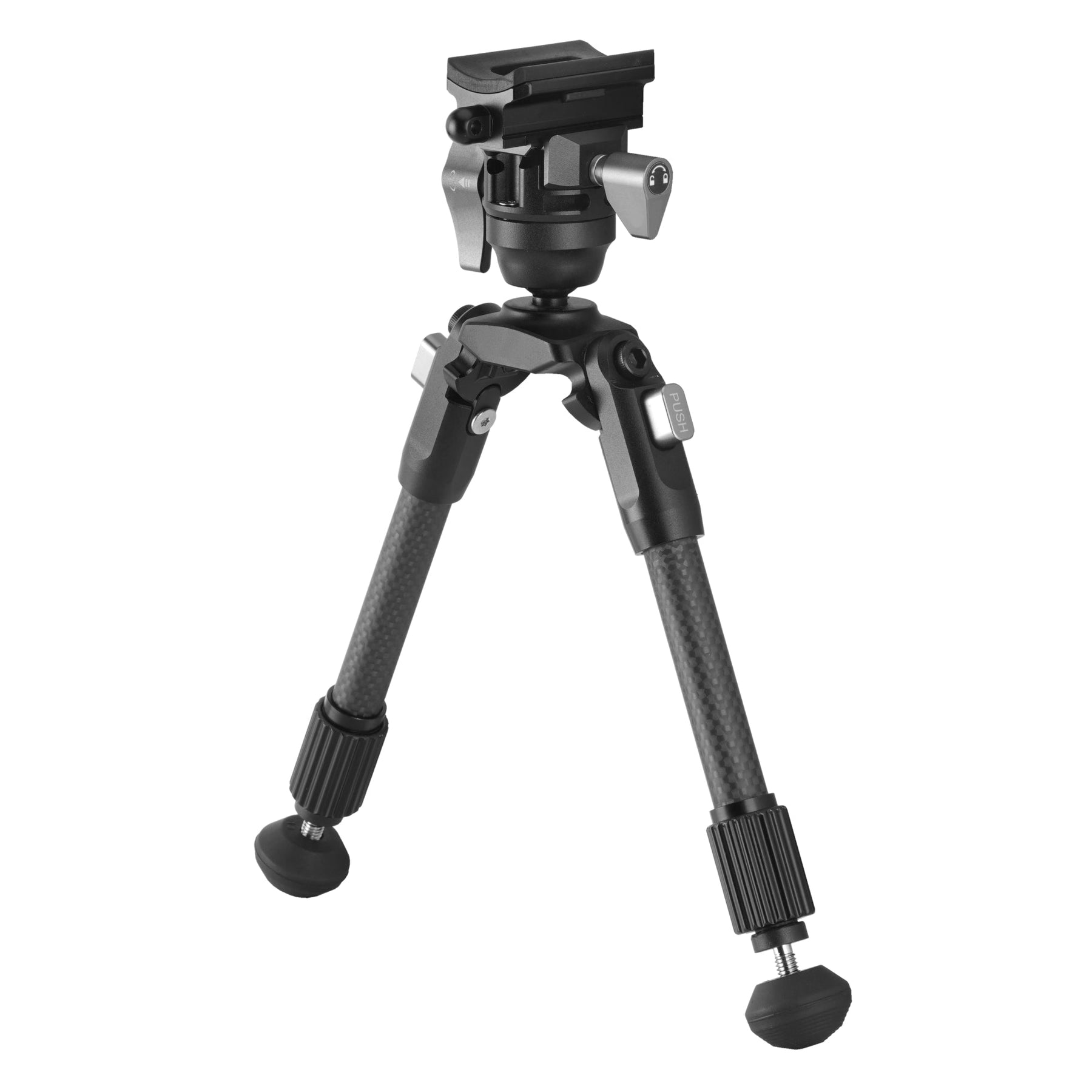 Bípode EQ-Precision 1QS C de fibra de carbono con cabezal esférico 360°