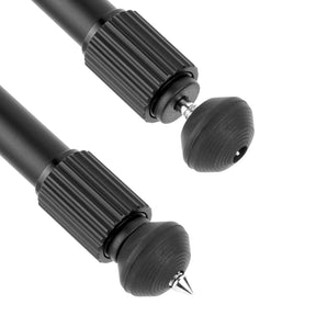 Primer plano de los pies de goma convertibles en picas del Equalizer 2QS A