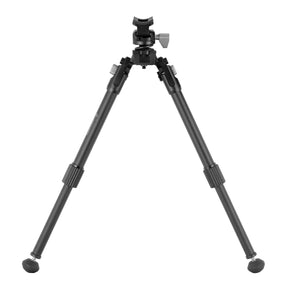 Bípode Equalizer 2QS A en posición extendida para disparos en posición tumbada o sentada