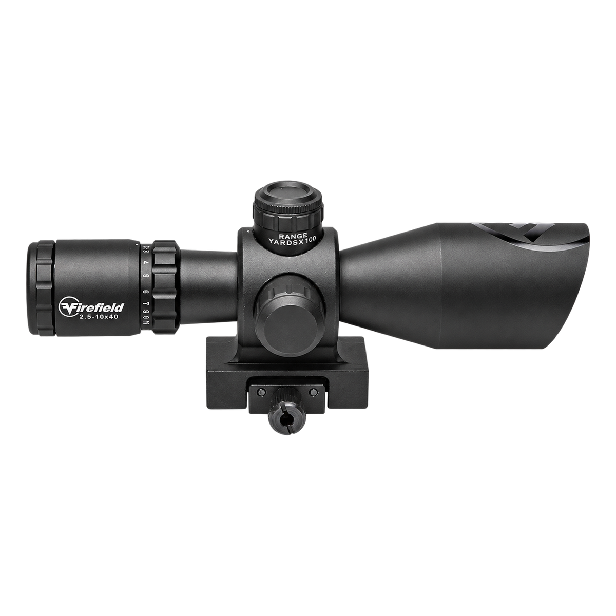 Visor Firefield Barrage 2,5-10x40 con láser rojo, vista 2