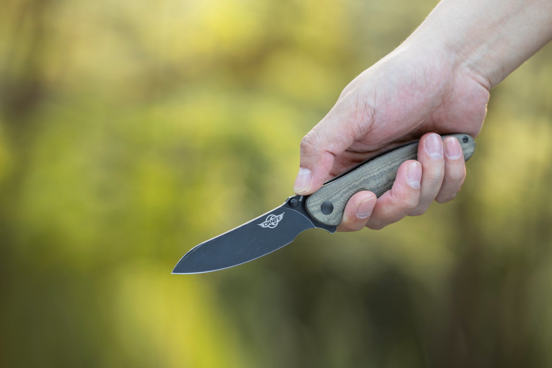 Navaja plegable Oknife Drever OD Green Micarta