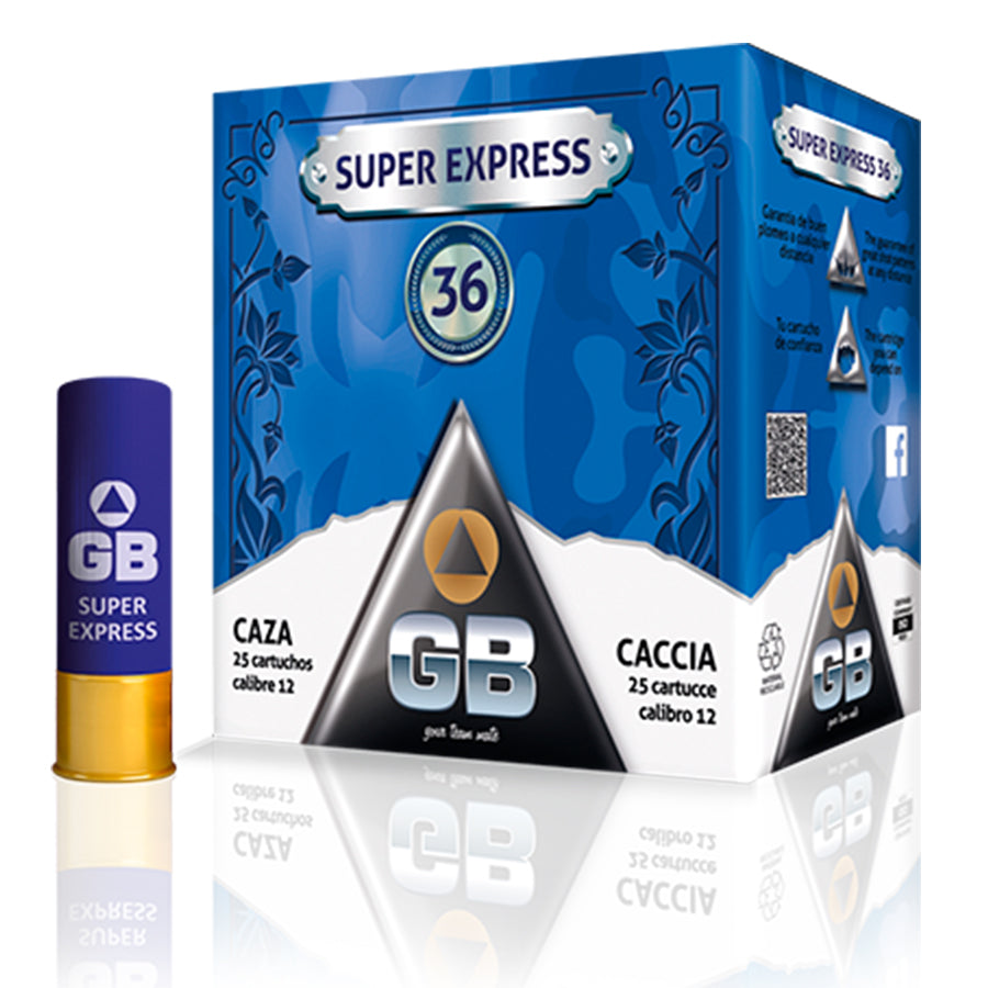 Cartuchos Caza GB Super Express 36 - Calibre 12