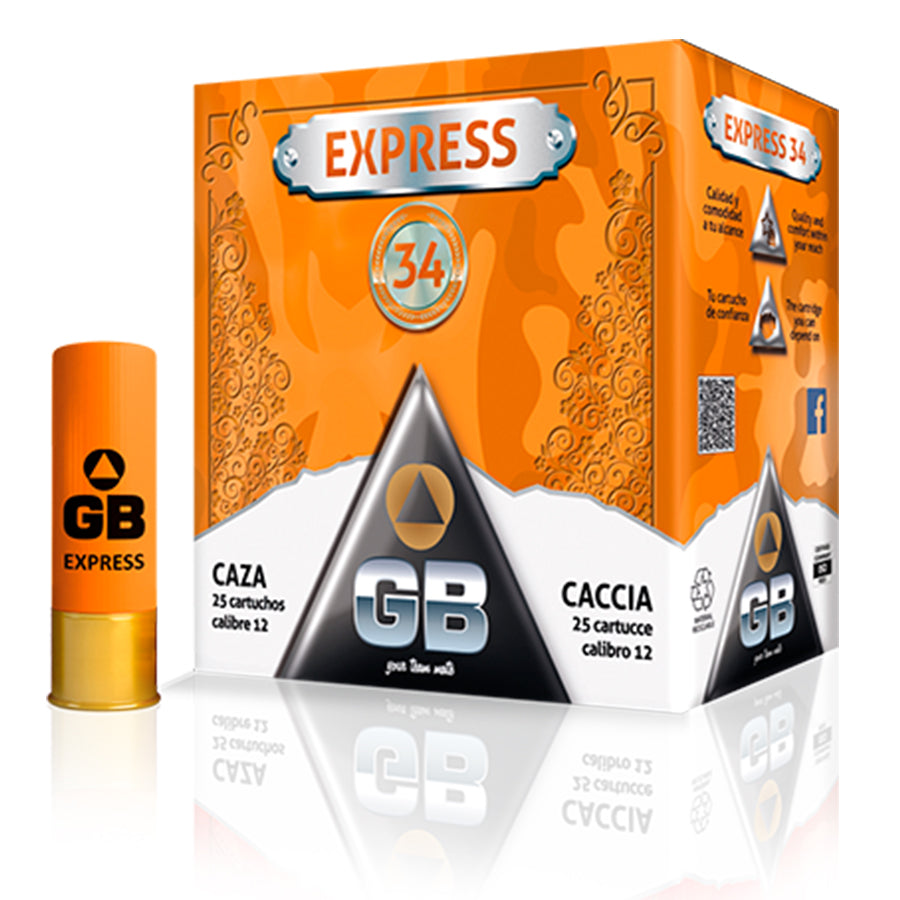 Cartuchos Caza GB Express 34 - Calibre 12