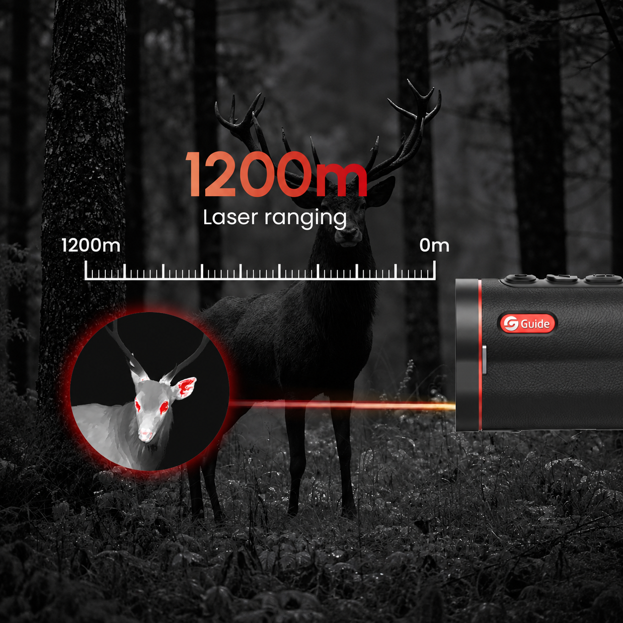 Monocular térmico GUIDE TD LRF Apex Vision