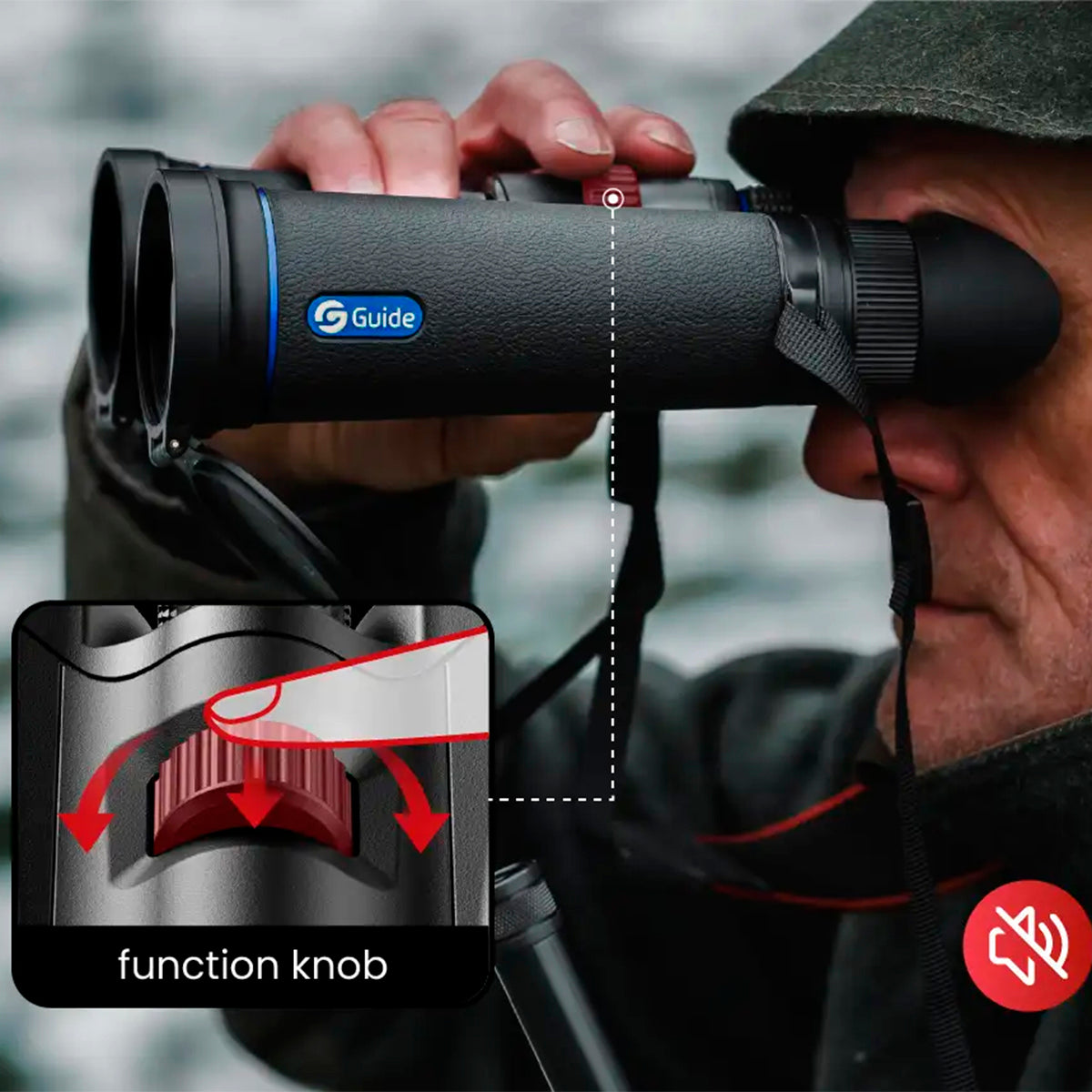 Binoculares digitales GUIDE DN70L 2.0 con telémetro láser