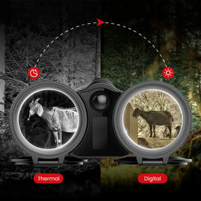 Binoculares multiespectrales digitales GUIDE DN70M 2.0 con telémetro láser