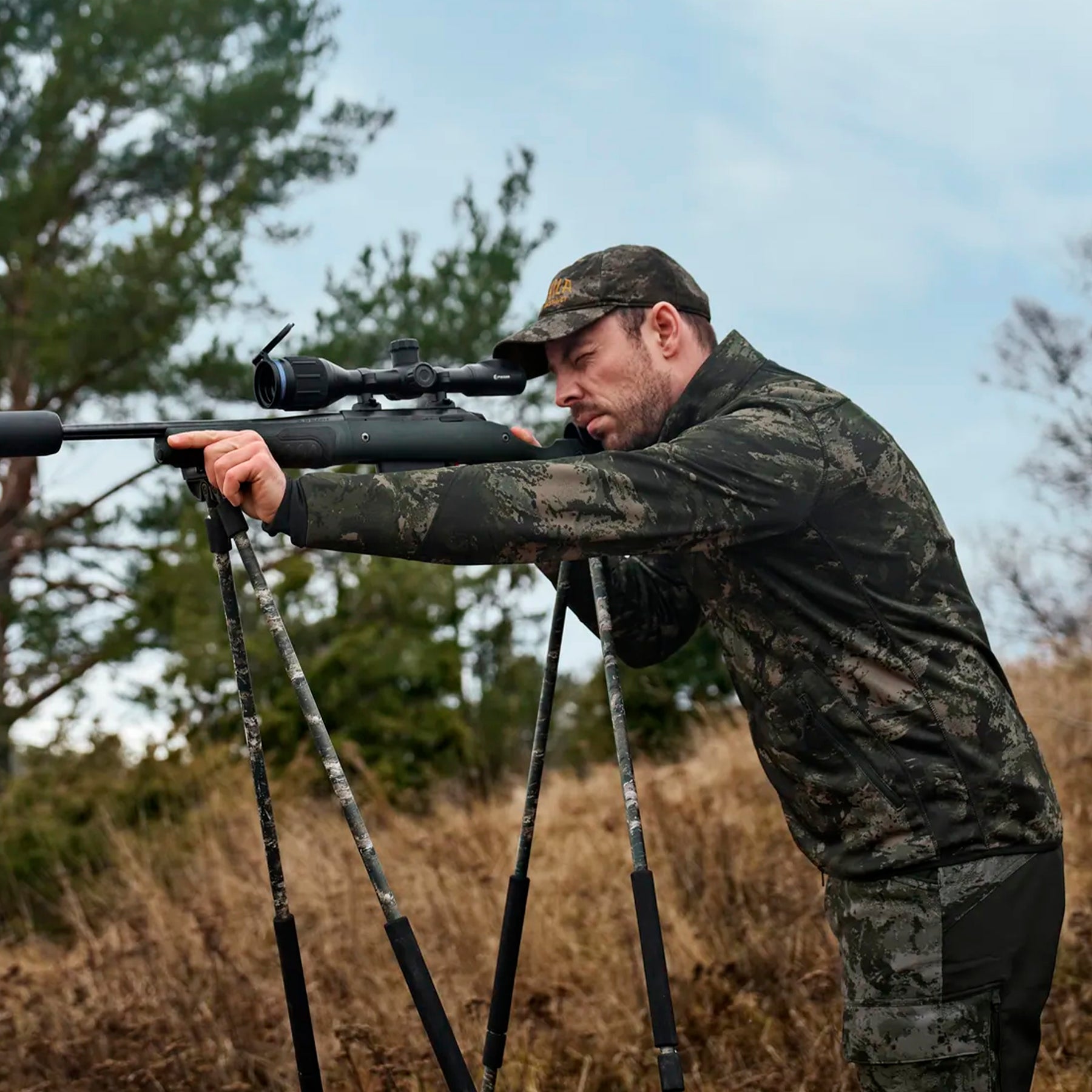 Chaqueta polar HÄRKILA Noctyx Camo Full Zip Fleece