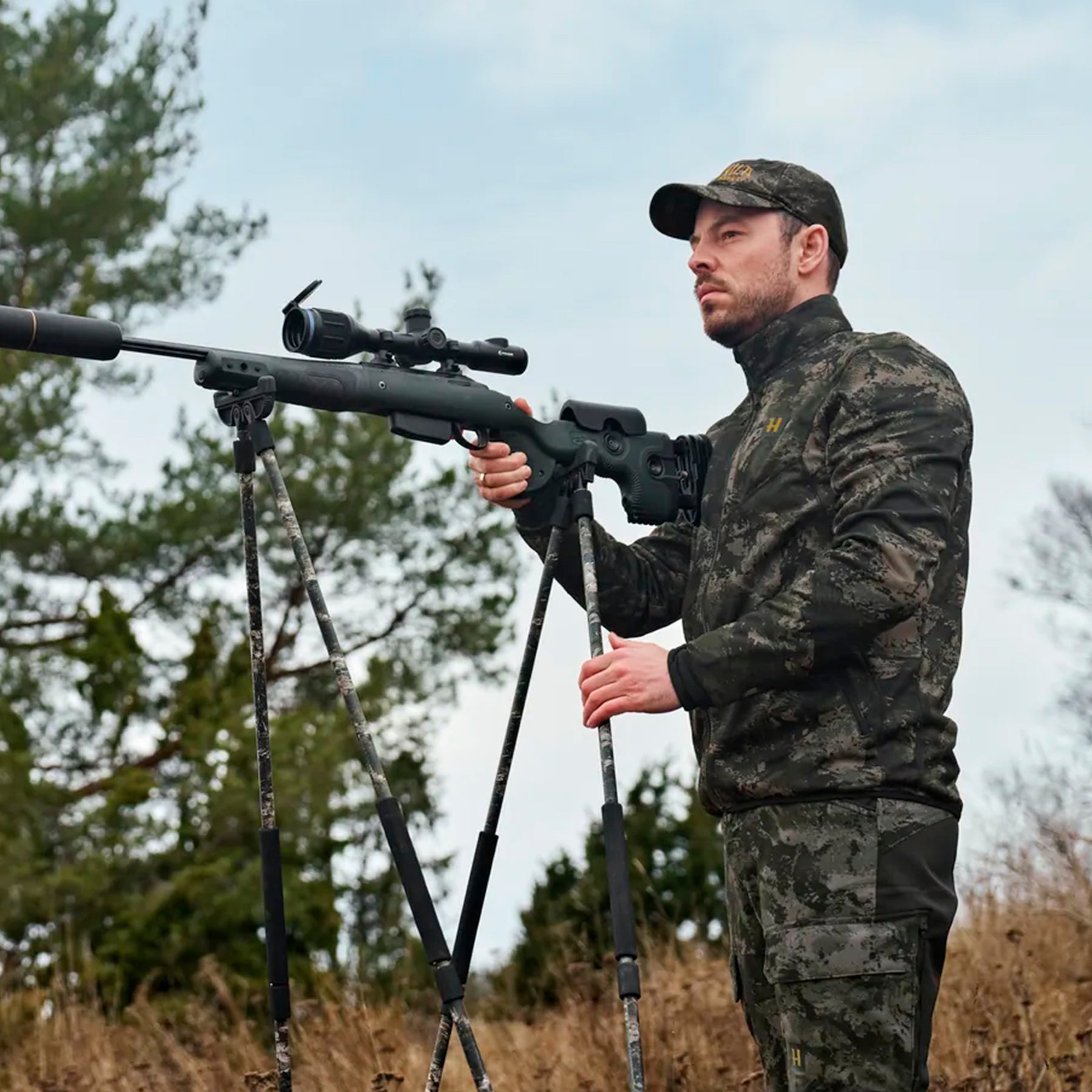 Chaqueta polar HÄRKILA Noctyx Camo Full Zip Fleece