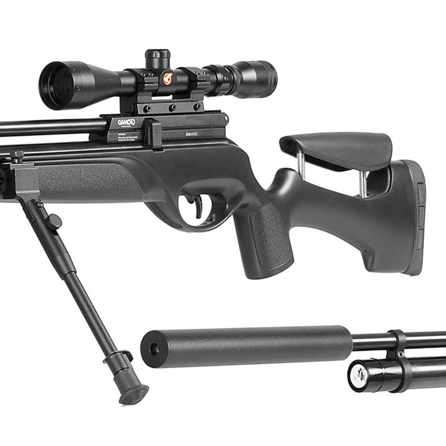 Carabina Gamo G-Magnum 1250 Cal. 6,35 mm 24 julios + Kit Piston ( IGT-  POTENCIA )+Bípode Instalado+Visor 3-12 X 40