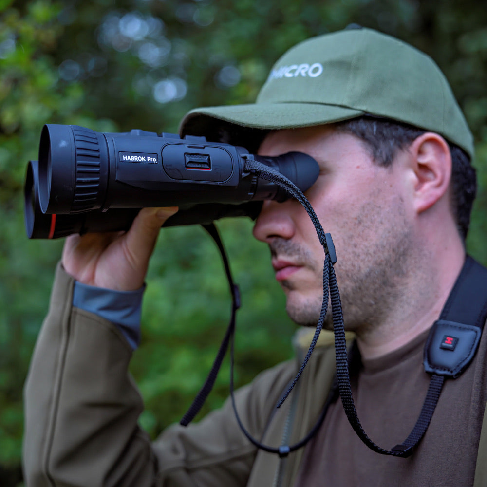 Binocular Multiespectro térmico con telémetro Hikmicro Habrok 4K HX60LS + IR 850 / 940 nm