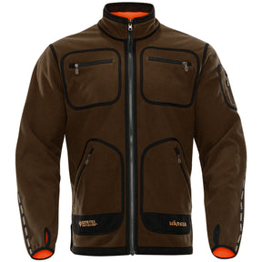 Chaqueta polar reversible Härkila Kamko con Gore-Tex y Cortavientos color verde naranja