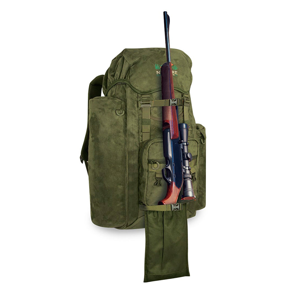 Mochila de caza porta rifle Nature by Marsupio Suede 45 + 10 Litros