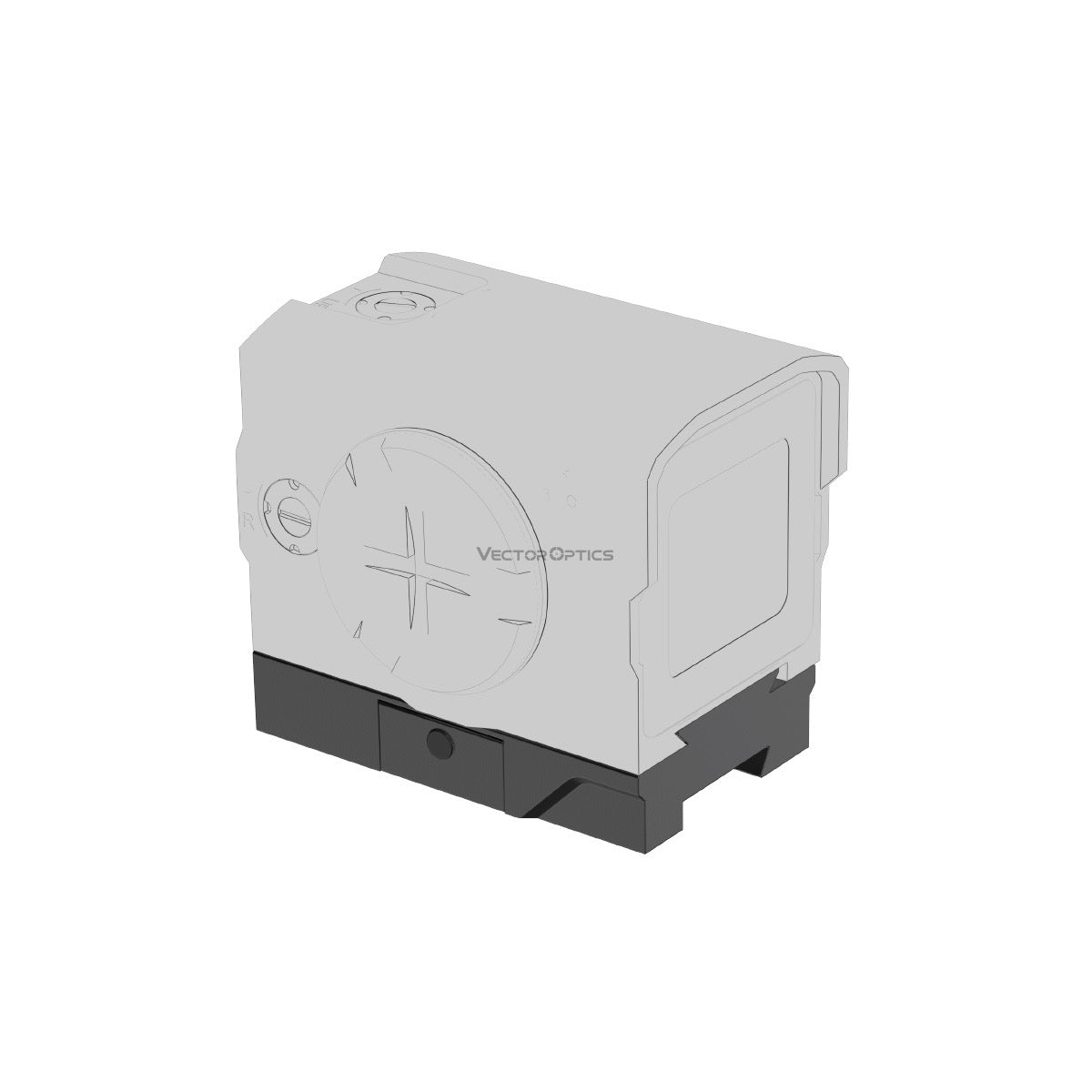 Montura con Huella VOD Vector Optics Dovetail Baja para puntos rojos