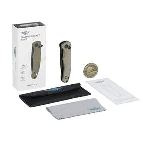 Navaja plegable Oknife Mettle 2 OD Green Micarta