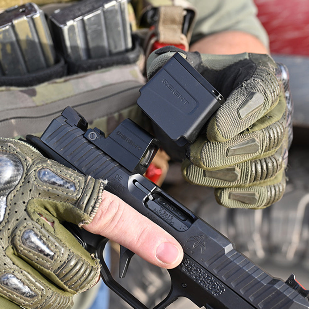 Visor de punto rojo multi-retícula OSIGHT S - 2 MOA + 32 MOA con carcasa OAL