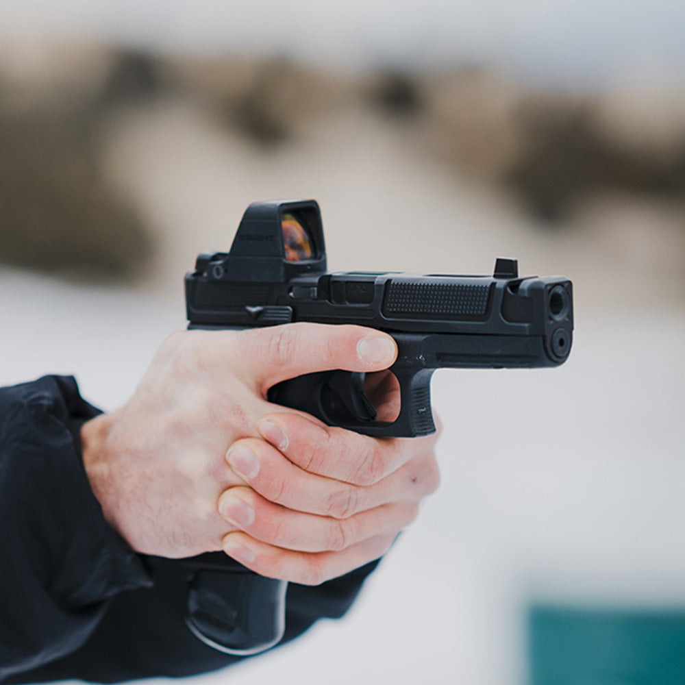 Visor de punto rojo multi-retícula OSIGHT X - 3 MOA + 32 MOA con carcasa OAL