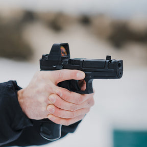 Visor de punto rojo multi-retícula OSIGHT X - 3 MOA + 32 MOA con carcasa OAL