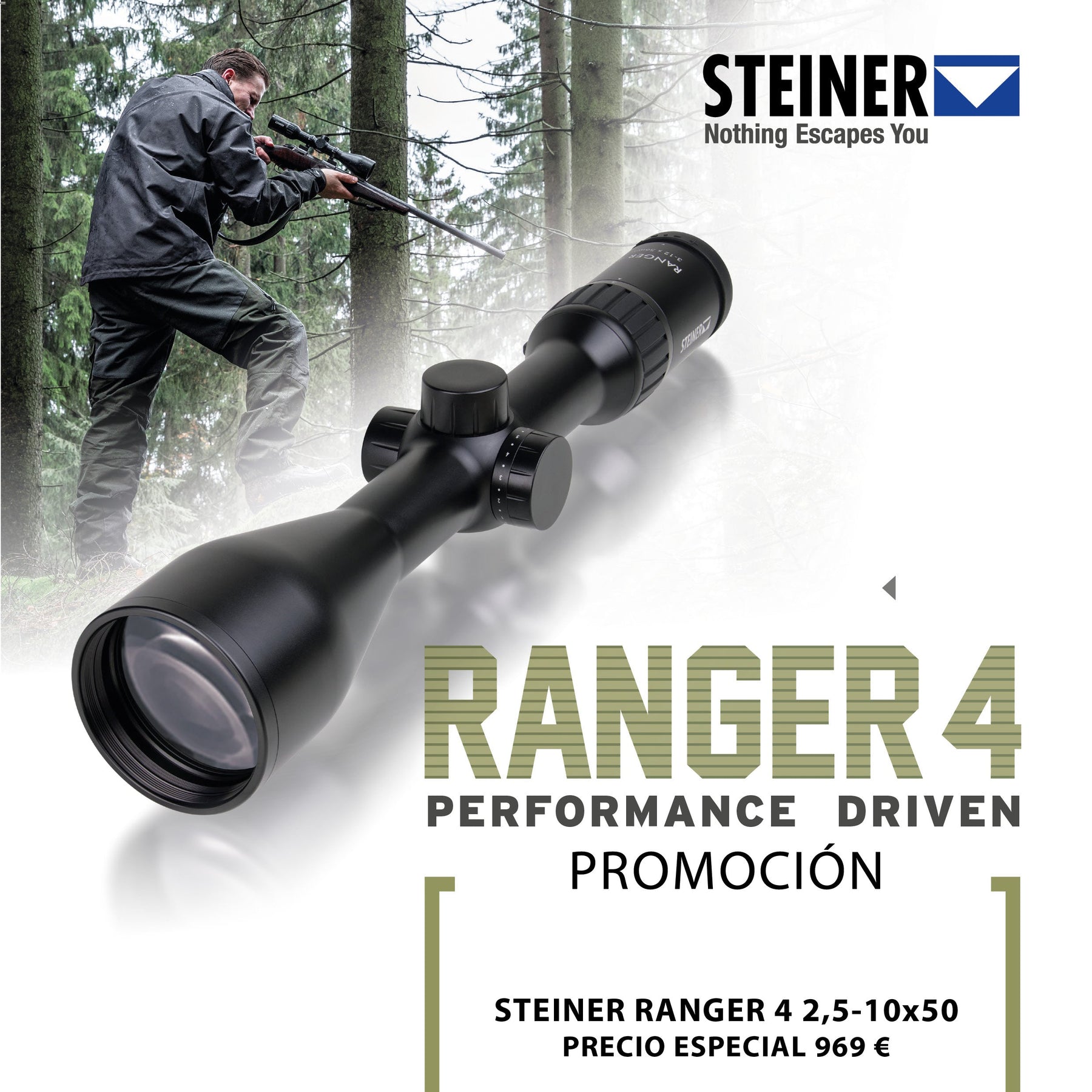 Visor Steiner Ranger 4 Retícula iluminada 4A
