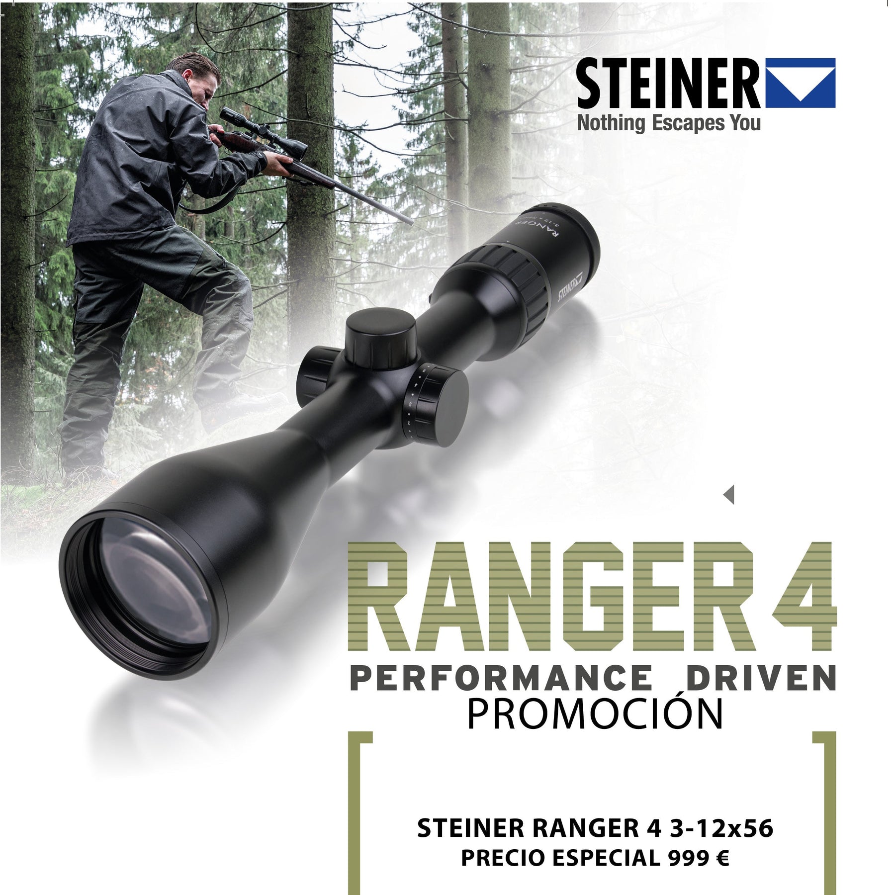Visor Steiner Ranger 4 Retícula iluminada 4A