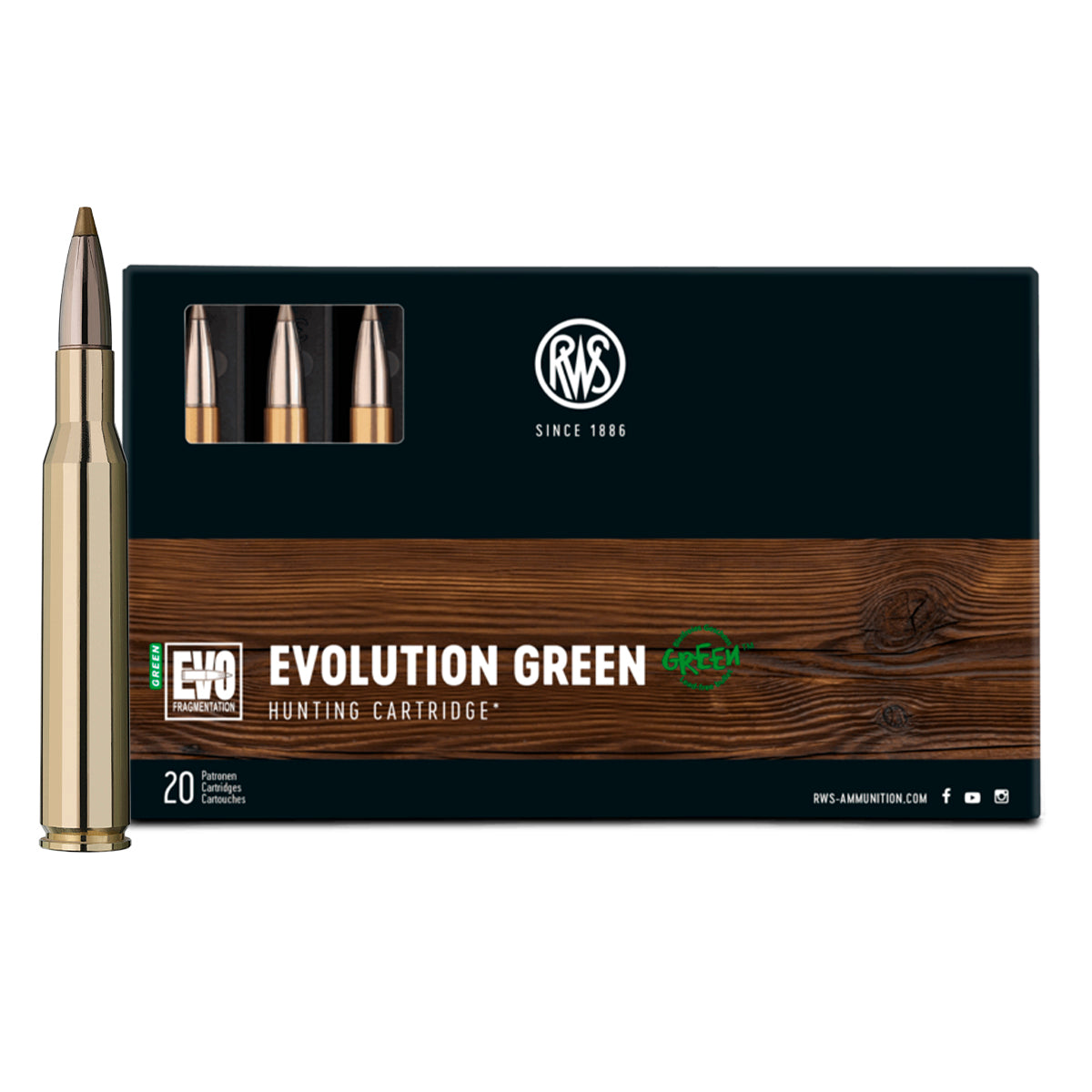 Munición Caza RWS Evolution - Green