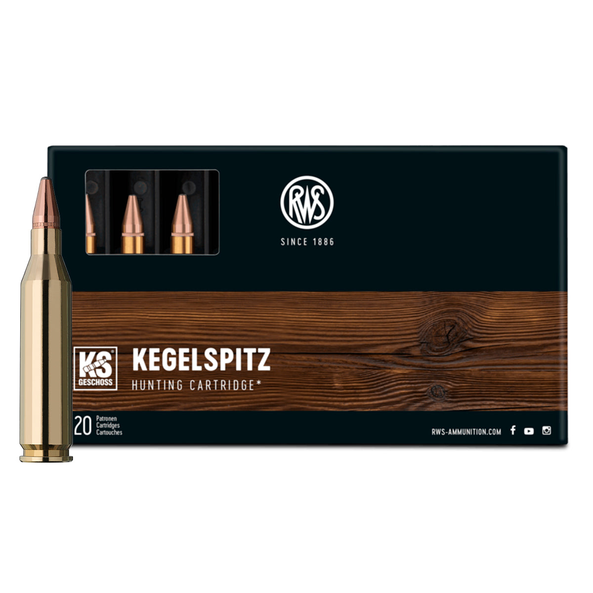 Munición Caza RWS KS Punta Cónica