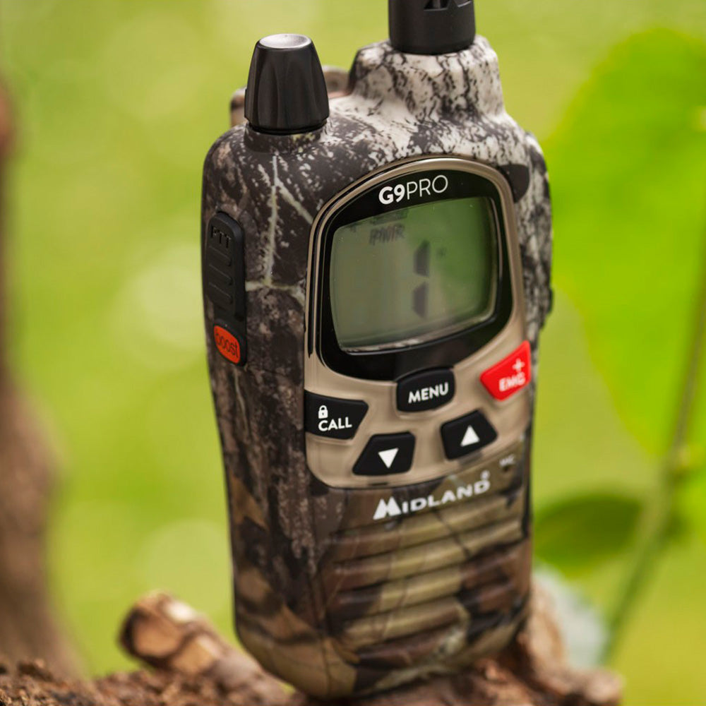 Walkie Talkie MIDLAND G9 Pro Mimetic bibanda PMR446/ LPD