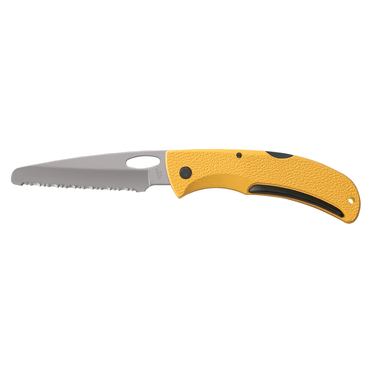 Cuchillo plegable de rescate E-Z Out Rescue amarillo GERBER