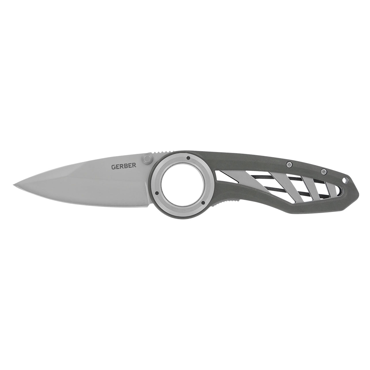 Cuchillo plegable Remix filo liso aluminio gris GERBER