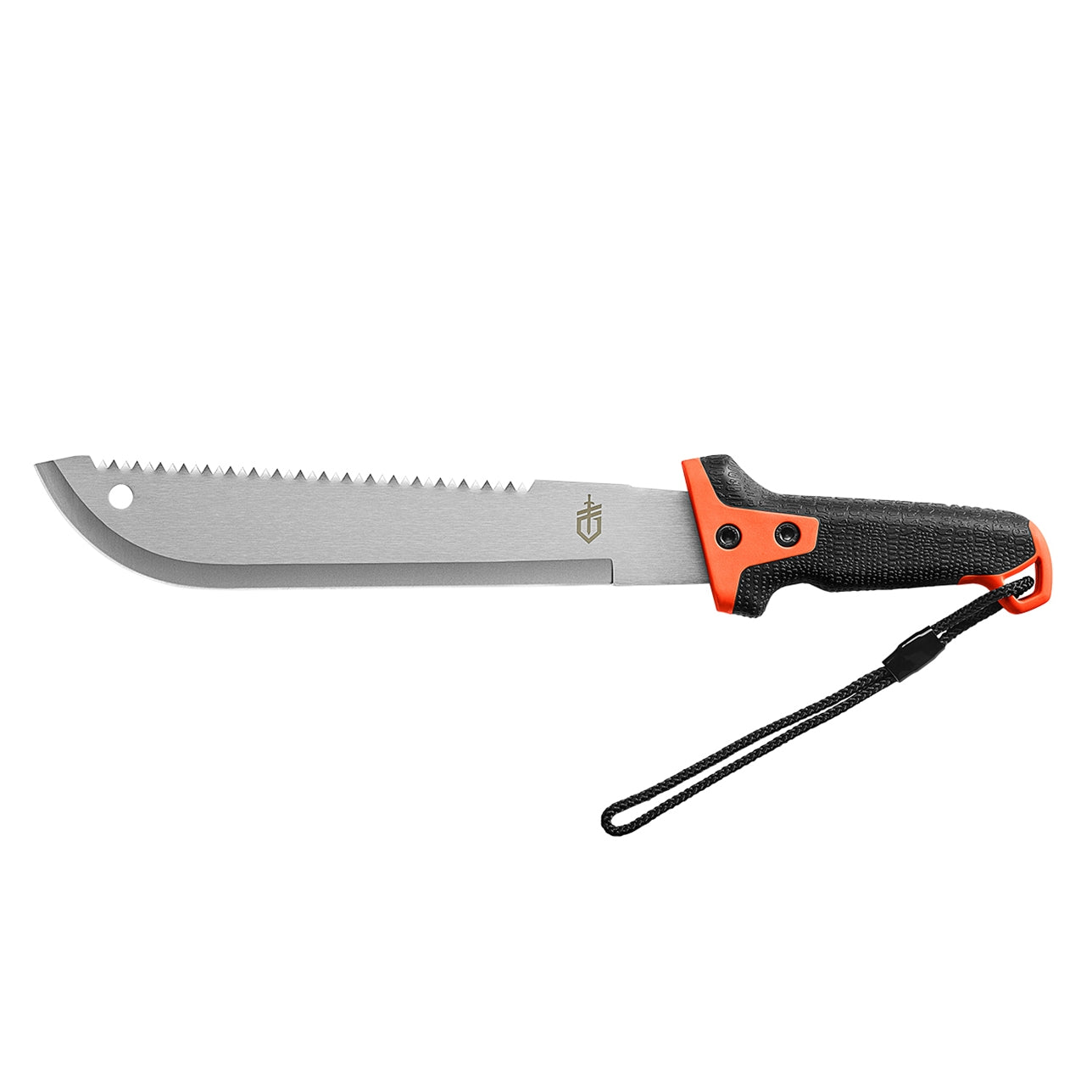 Machete compacto Clearpath filo mixto negro/naranja GERBER