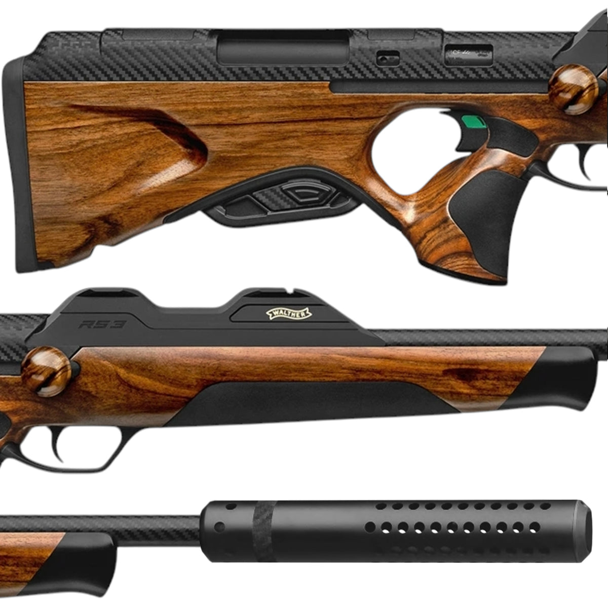 Rifle de cerrojo rectilíneo WALTHER RS3 Heritage Fourstar