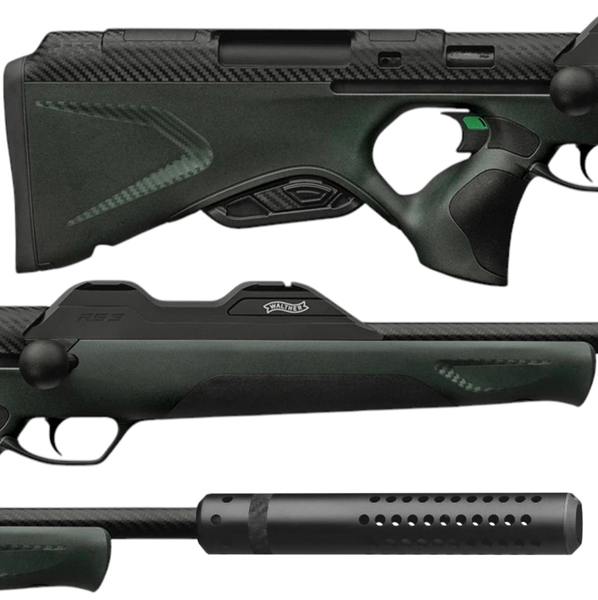 Rifle de cerrojo rectilíneo WALTHER RS3 Pro Pine