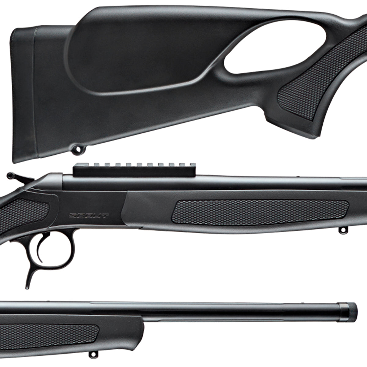 Rifle monotiro CVA Scout TD Thumbhole