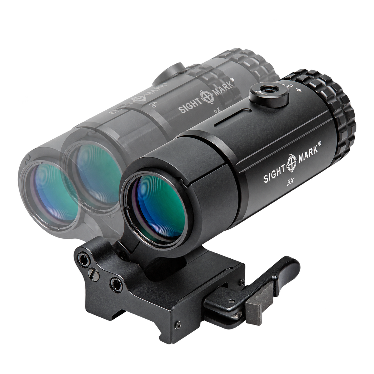 Magnificador Sightmark T-3 3x con montura abatible LQD, vista 2