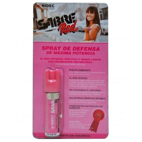 Spray de defensa personal Unidec Sabre Red Pink Homologado