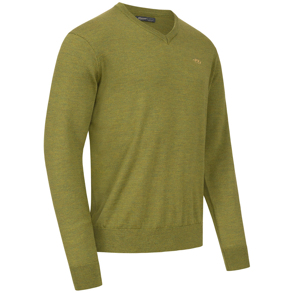 Suéter de lana merino BLASER cuello en V