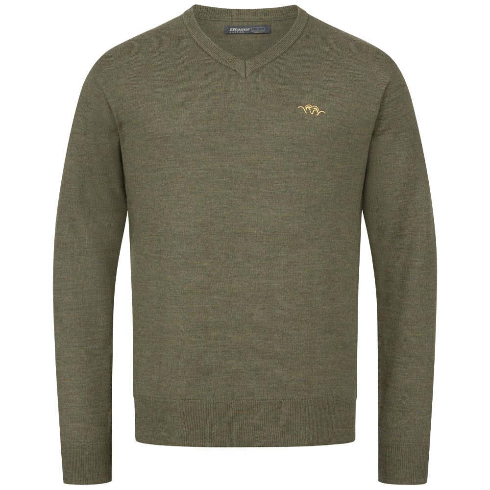 Suéter de lana merino BLASER cuello en V