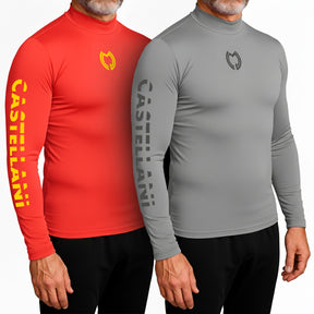 Camiseta térmica manga larga Castellani - LIQUIDACION POR REFORMA - ROJA O GRIS