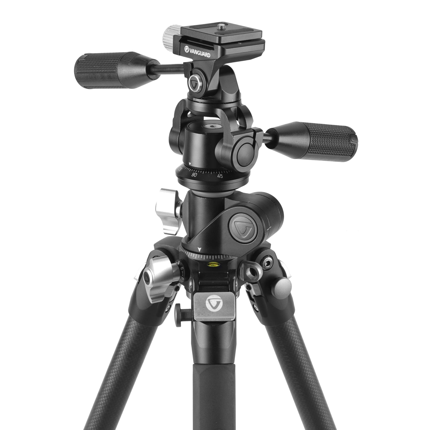 Veo 5+ 263CPS - Trípode de carbono con columna multiángulo, rótula de 3 vías